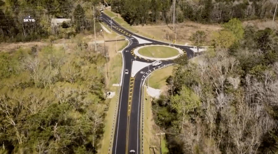 New roundabout opens at Howells Ferry and Firetower Roads