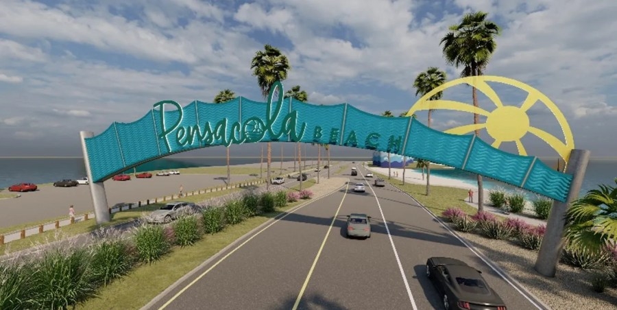 Escambia County to replace Pensacola Beach's Toll Plaza with archway