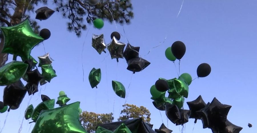 Loved ones gather at balloon release to honor father killed in Saenger Theatre shooting