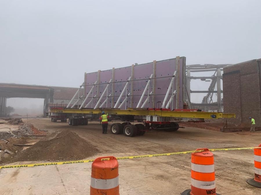 Mobile Civic Center murals move inch by inch