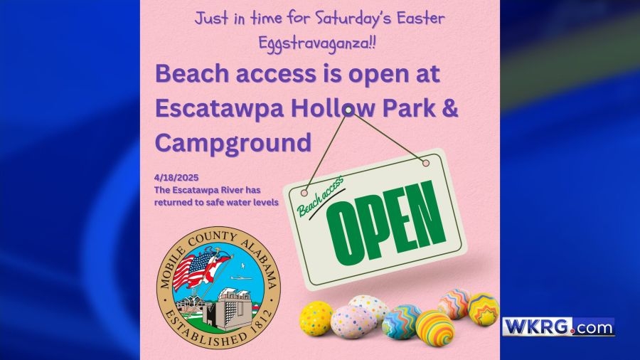Escatawpa Hollow Park beach access reopens in time for Easter