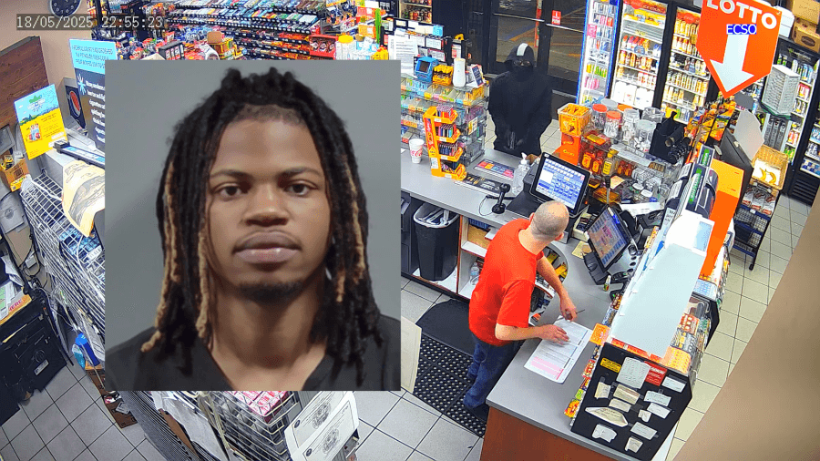 Armed robbery suspect arrested after Escambia County, Florida chase with deputies
