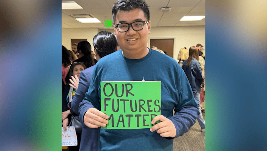 Former ESL student protests against Tennessee bill that could deny education for undocumented children