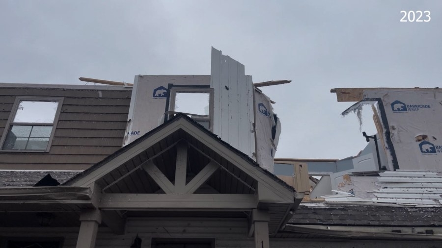 Volunteer organization building homes for disaster victims in Clarksville