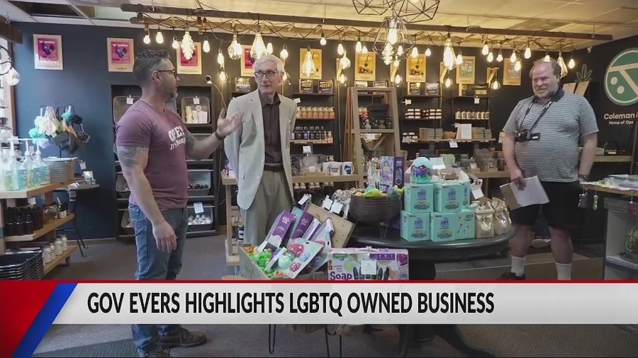 Governor Evers celebrates recognizes LGBTQ small business owners in Chippewa Falls