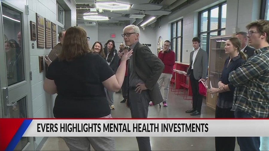 Governor Evers visits Chippewa Falls High School