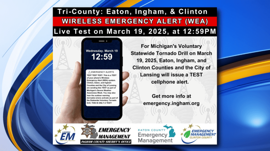 Ingham Co. to test emergency alert systems, tornado sirens