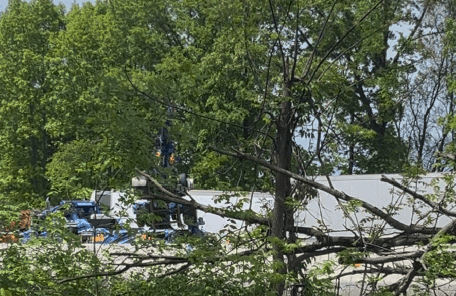 2 hospitalized in multi-semi-truck crash near Parma