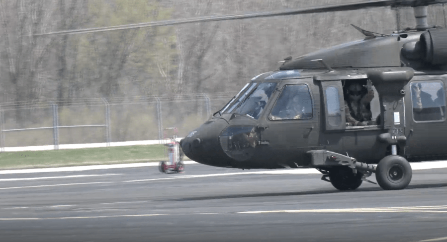 Michigan Army National Guard members say goodbye to loved ones ahead of deployment
