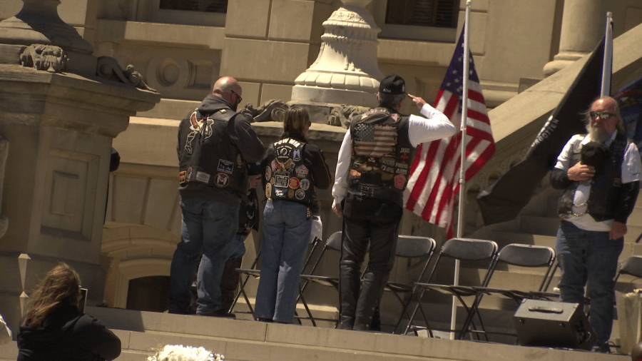 Hundreds of motorcyclists undertake the Ride for Freedom