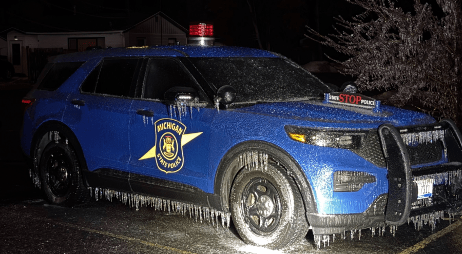 Out-of-state support mobilized to help northern Michigan ice storm recovery