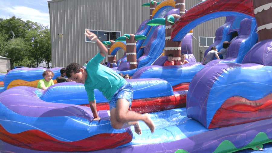 Lynn Haven Elementary School students celebrate last day of school with a water play day