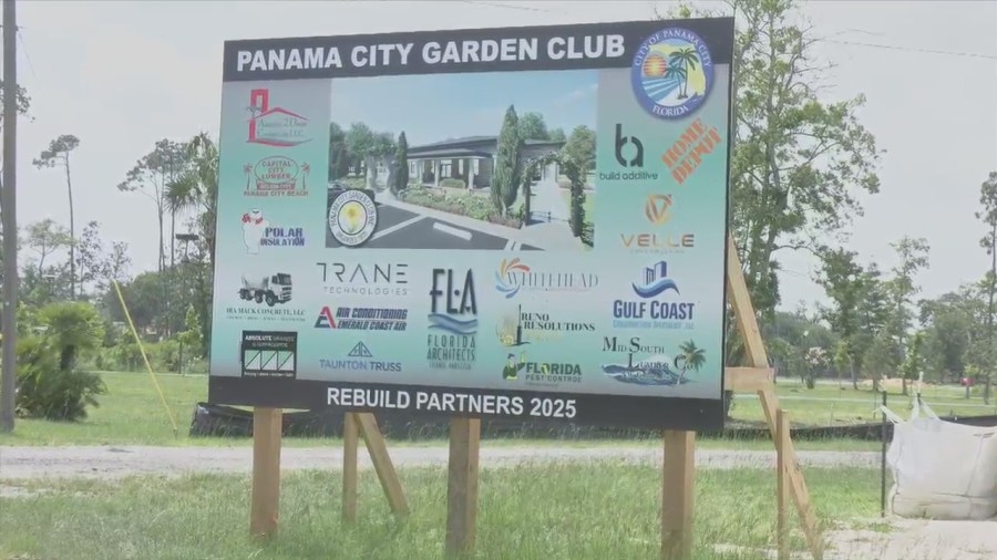Construction progresses for Panama City Garden Club project