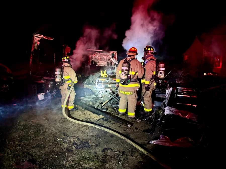 WCFR contain camper fire on Oak Grove Rd., Darlington