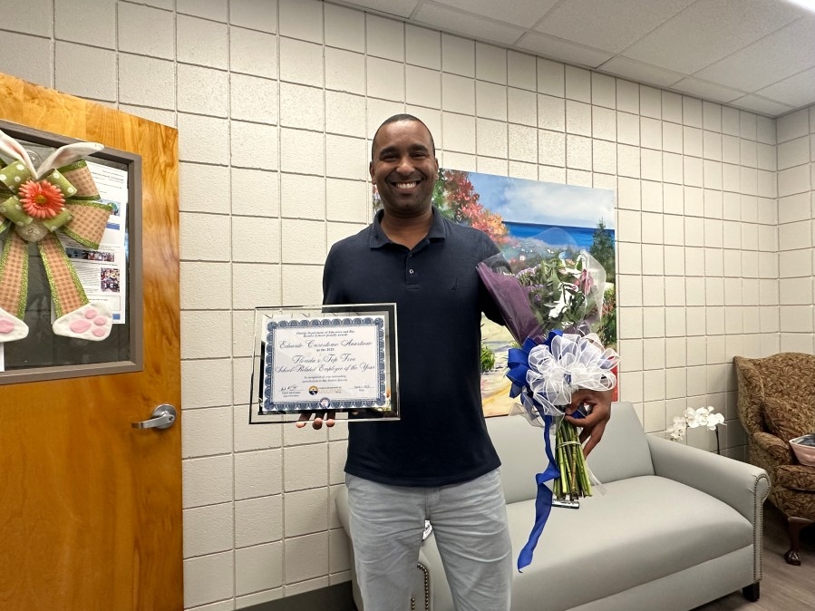 Bay district schools' Eduardo Anastacio is a finalist for statewide award
