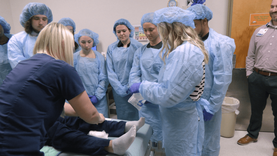 Medical Academy students gain hands-on experience at Ascension Sacred Heart Bay