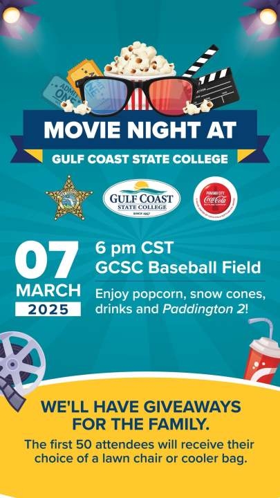 Gulf Coast State College is hosting a family-friendly movie night