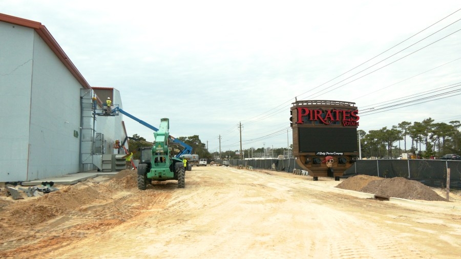 Pirate's Voyage Dinner & Show construction update