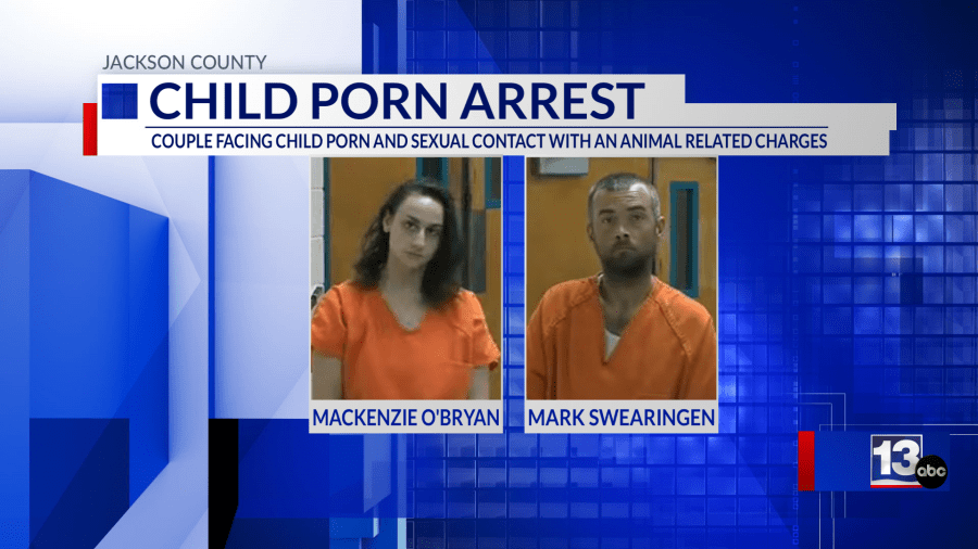 Couple facing child porn and sexual contact with an animal related charges
