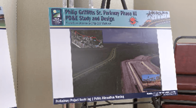 Bay County officials review designs for Philip Griffitts Sr. Parkway