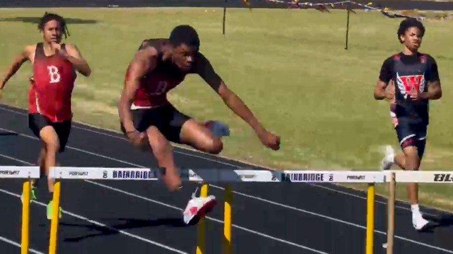 Blountstown freshman Bryson White turns heads on the track