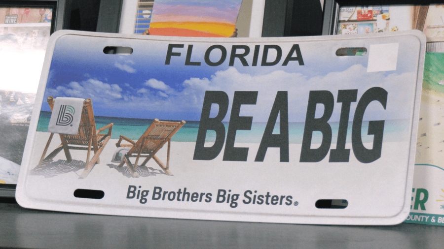 Big Brothers Big Sisters sells license plates to raise money for mentorship program