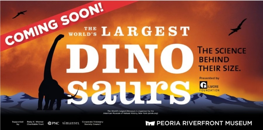 Dinosaur exhibit to makes Midwest debut at Peoria Riverfront Museum