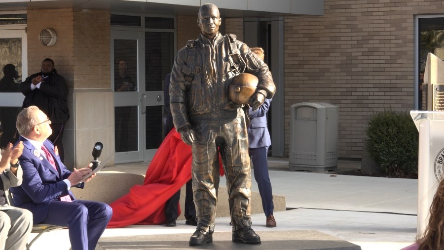 First African American astronaut honored with statue on Bradley's campus
