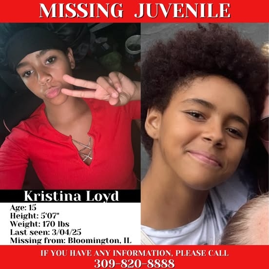 Bloomington police department searches for missing girl