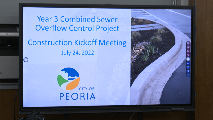 Sewage in the Illinois River has caused a Combined Sewer Overflow in Peoria