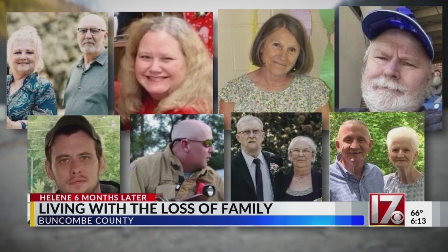 ‘I didn't think that it would be that hard, but it is': 6 months of grieving 11 family members after Helene in NC