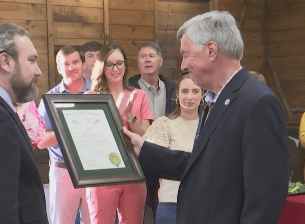 Pollocksville Mayor receives Order of the Long Leaf Pine