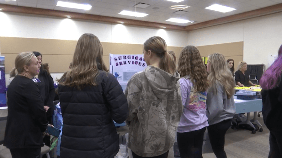 Health science jobs shared at ECU Health Career Fair