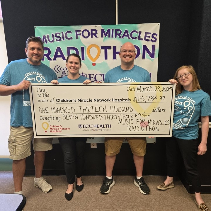 Radiothon ‘Music For Miracles' raises over $113,000 for local children's hospital