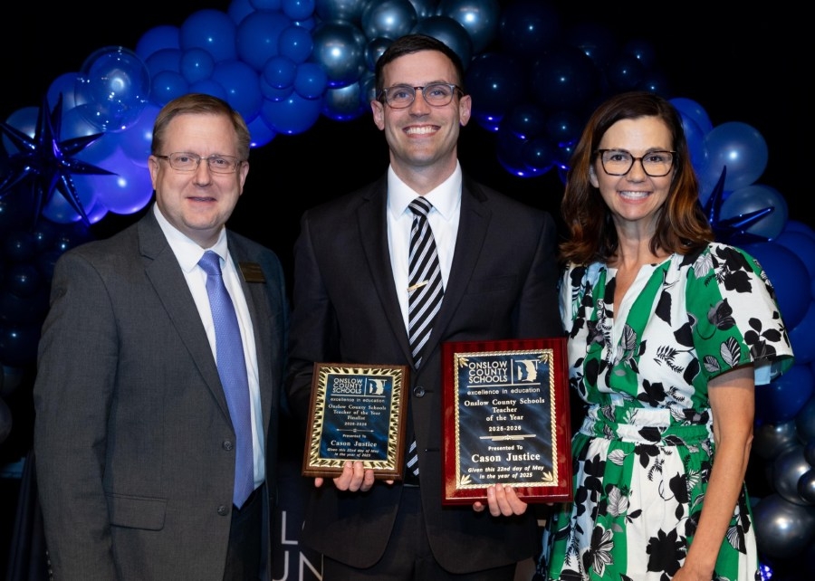 Onslow County Schools name the 2025-26 Teacher of the Year