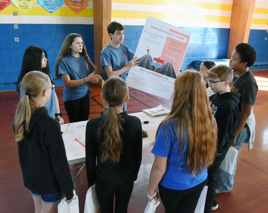 Southwood Elementary students learn money skills at Jump$tart event