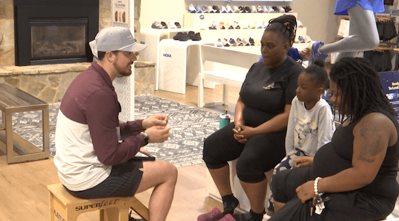 ECU's Birth and Bloom program partners with Fleet Feet to gift free shoes