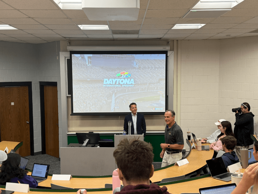 President of Daytona International Speedway visits ECU ahead of Daytona 500