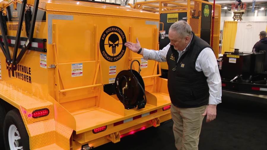 At DeVos Place, vendor shows off new ‘Pothole Punisher'