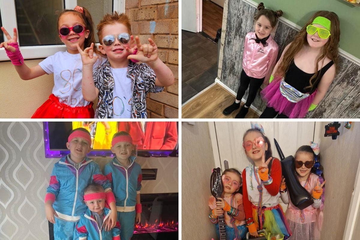 Red Nose Day: Worcester pupils don 80s gear for Comic Relief