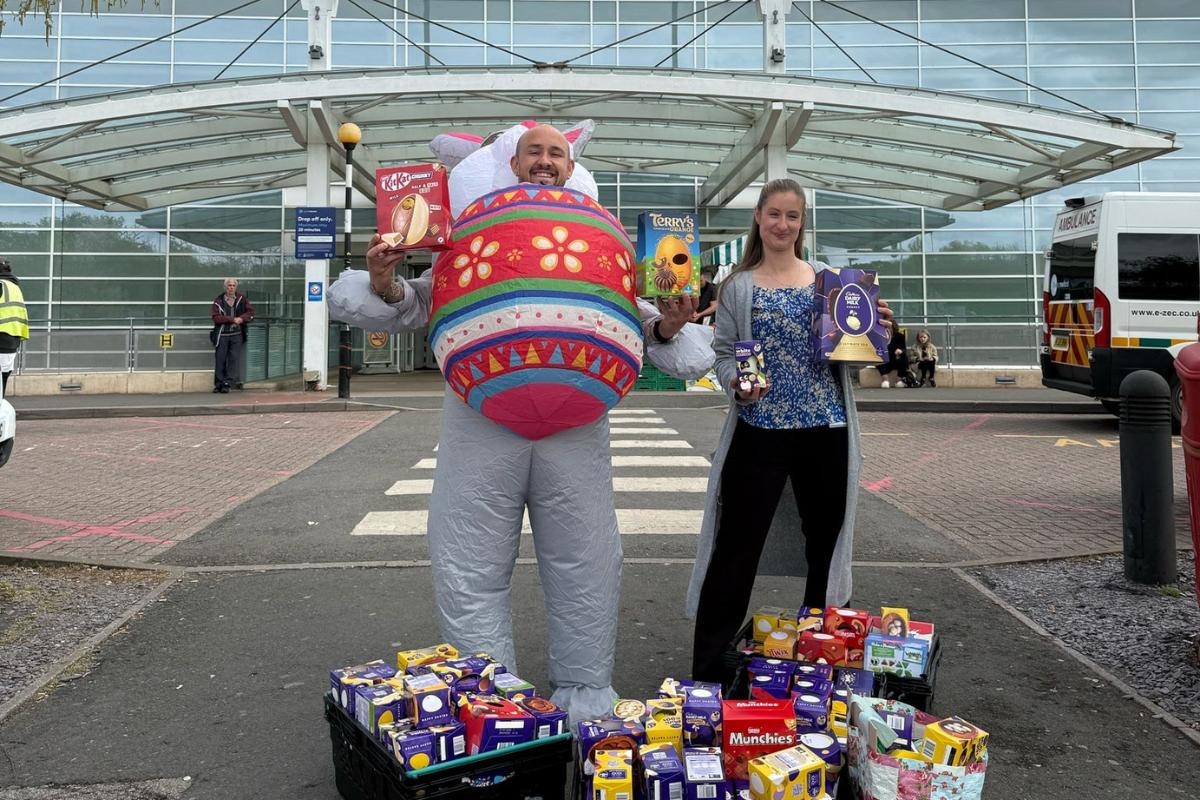 Children 'smiles better' after Easter Bunny hops into Worcester hospital