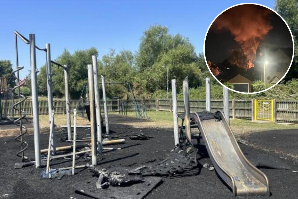 Police investigation launched into arson attack on city playground