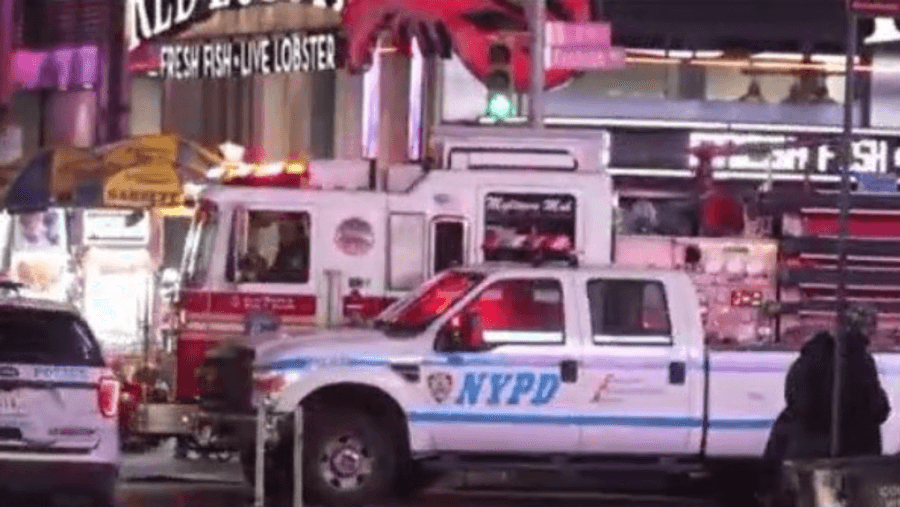 ‘It got me scared': New Yorkers react to man set on fire in Times Square