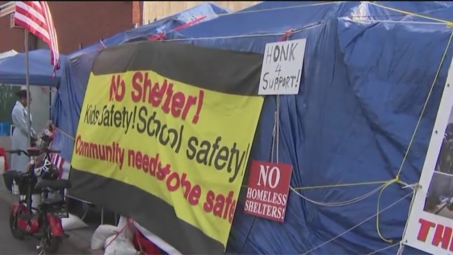 City of Yes protestors say no to homeless shelter and lithium storage facility