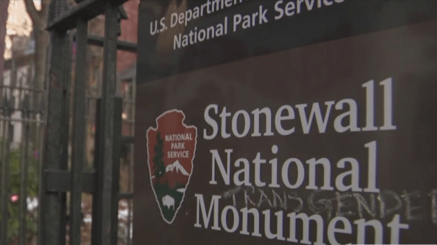 Protest at Stonewall following removal of trans, queer references