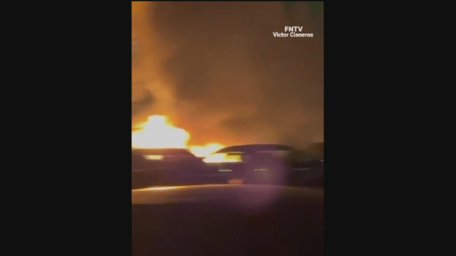 NYPD investigates arson attack on police vehicles in Brooklyn