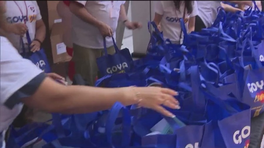 Goya Foods donates over 20K pounds of food to families in need