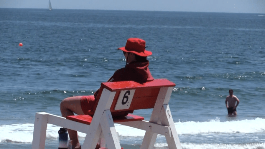 What does it take to be a lifeguard at a surf beach in RI?