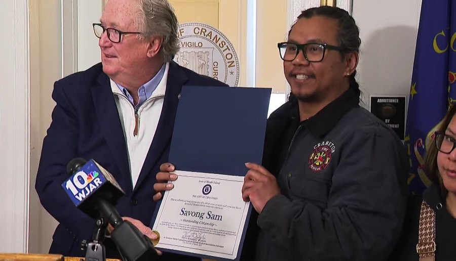 Cranston honors man who found missing autistic woman