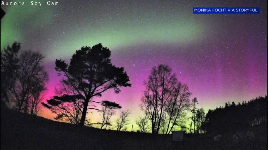 MUST SEE: Beautiful Northern Lights caught on camera over Scotland